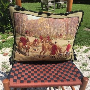 Needlepoint Horse Pillow